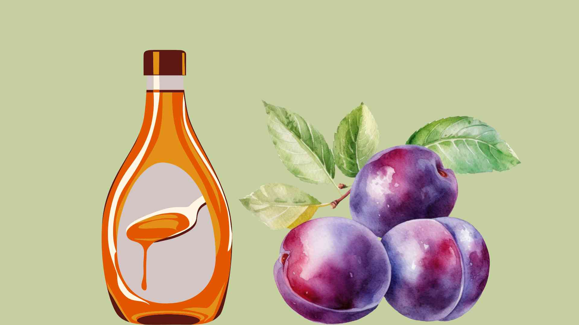 refreshing sweet plum syrup for summer. Graphic photo: Hoang Loc