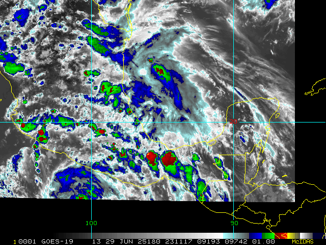 El huracan Barry es la ultima tormenta formada en el Atlantico. Foto: NOAA