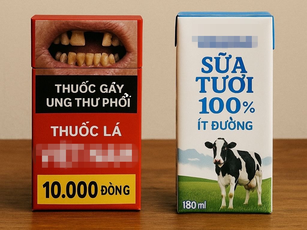 Un paquete de cigarrillos en Vietnam es de solo 10,000 VND, mas barato que una caja de leche. Graficos: AI
