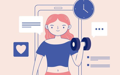 The weight loss application is a powerful assistant for busy people. Graphics: Thuy Duong