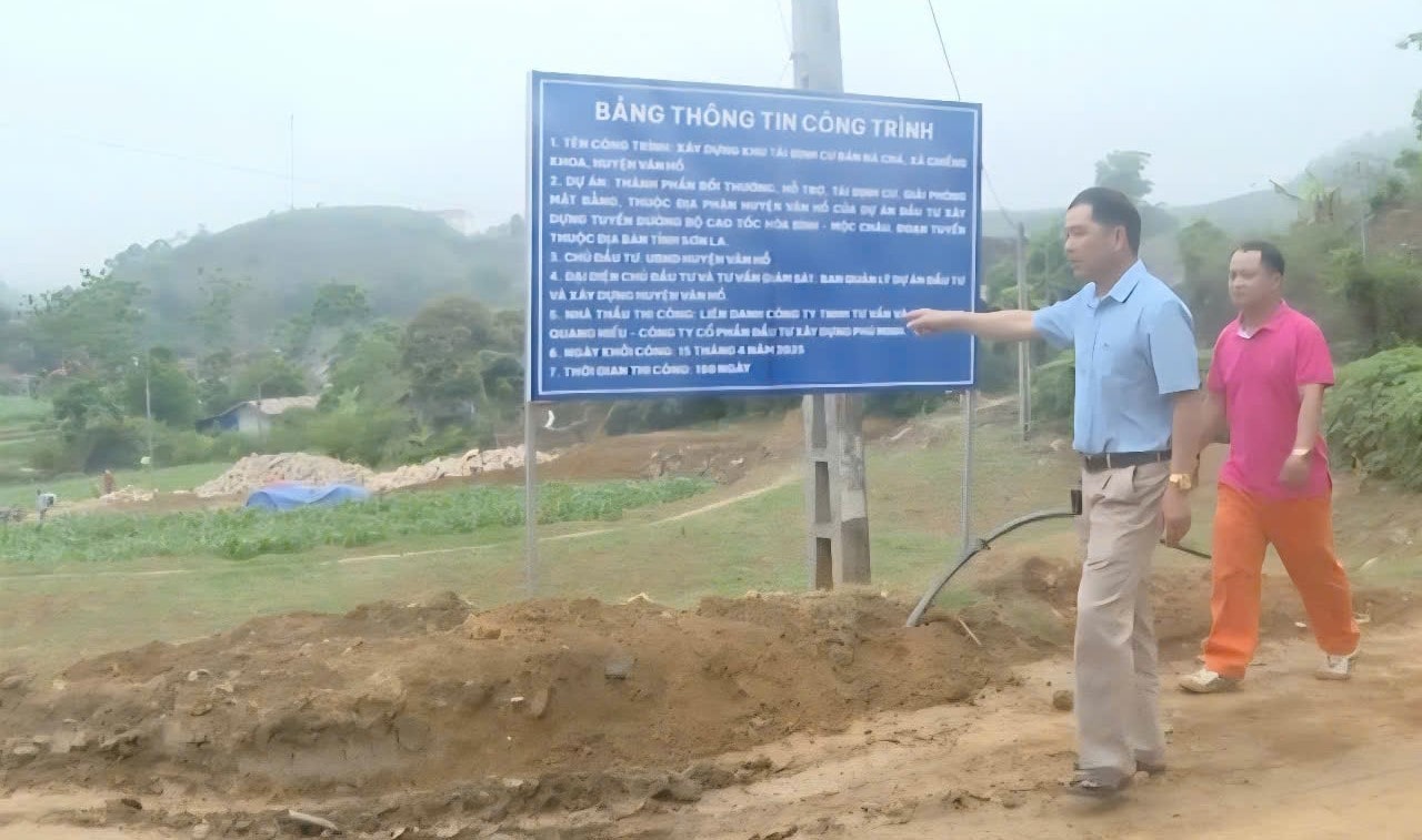 Son La province is focusing on speeding up the progress of land acquisition for the Hoa Binh - Moc Chau expressway construction project, the section passing through Son La province. Photo: Minh Nguyen