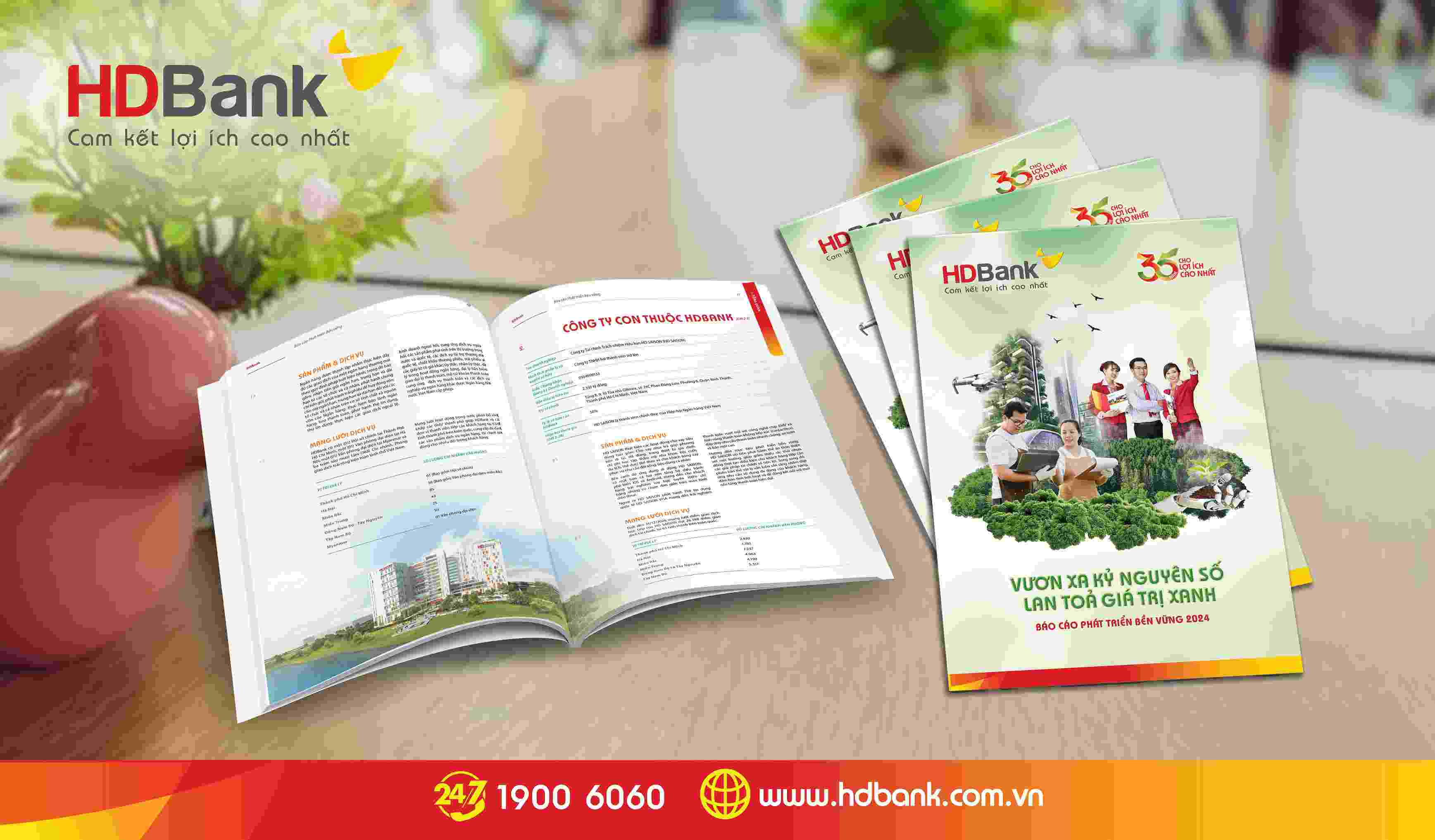 Digital transformation, green spread - HDBank's sustainable development mark. Photo: HDBank