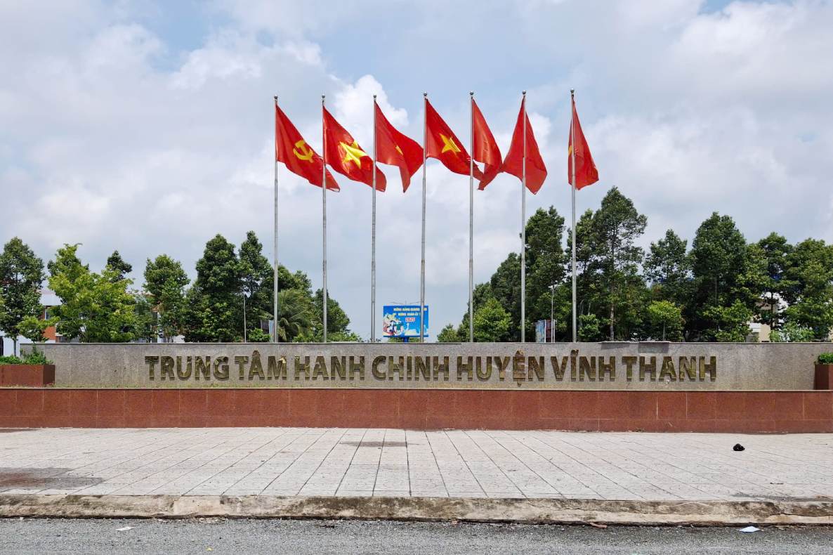 Trung tam hanh chinh huyen Vinh Thanh, TP Can Tho. Anh: Ta Quang