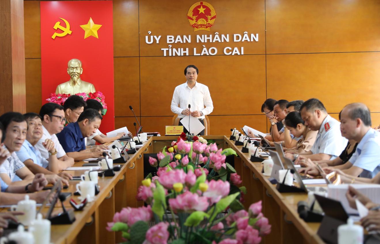 La serie de inspeccion del distrito y del departamento en Lao Cai terminara la operacion. Foto: Lao Cai Portal