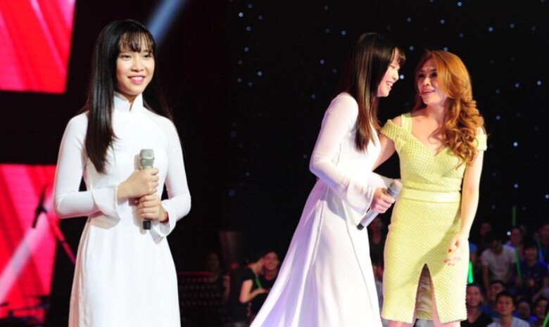 Bao Uyen tung la thi sinh doi My Tam. Anh: Nha san xuat Giong hat Viet