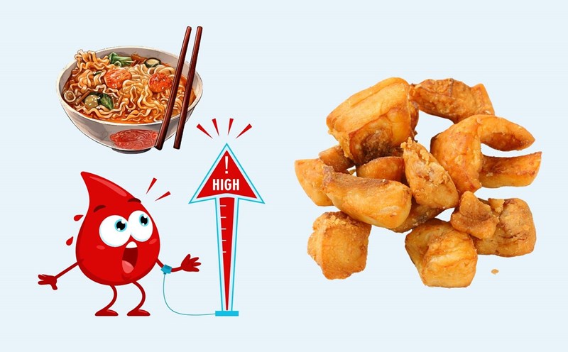 Adding fat to dishes that are good for your mouth but easily increase blood sugar. Graphics: Linh Dan