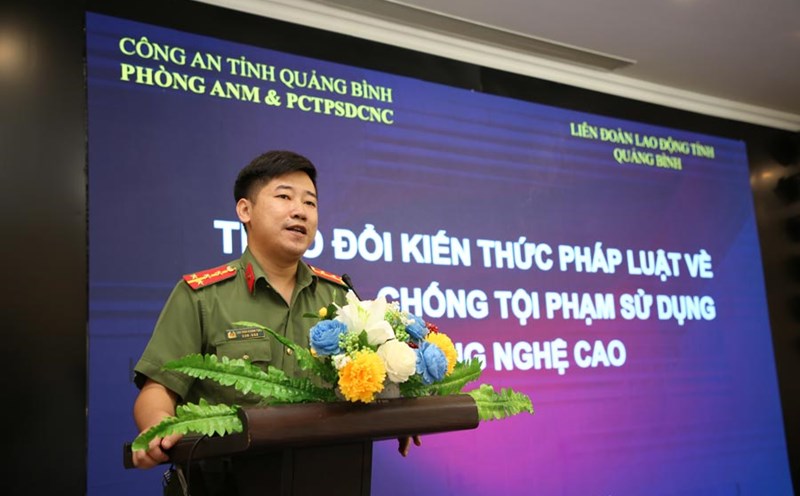 Digital technology training course in Quang Binh. Photo: Cong Sang