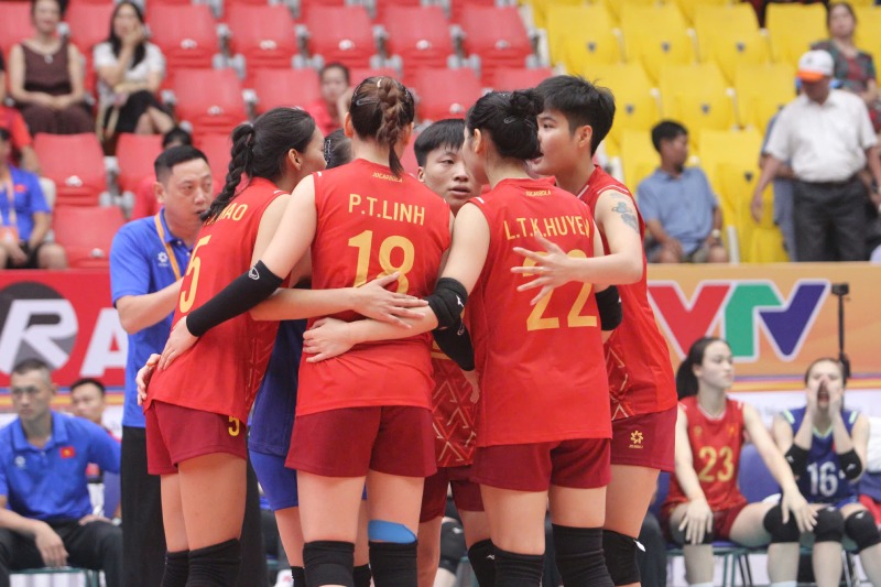 U21 Vietnam conocio a Korabelka en el torneo de voleibol VTV Cup 2025. Foto: Tri Lam