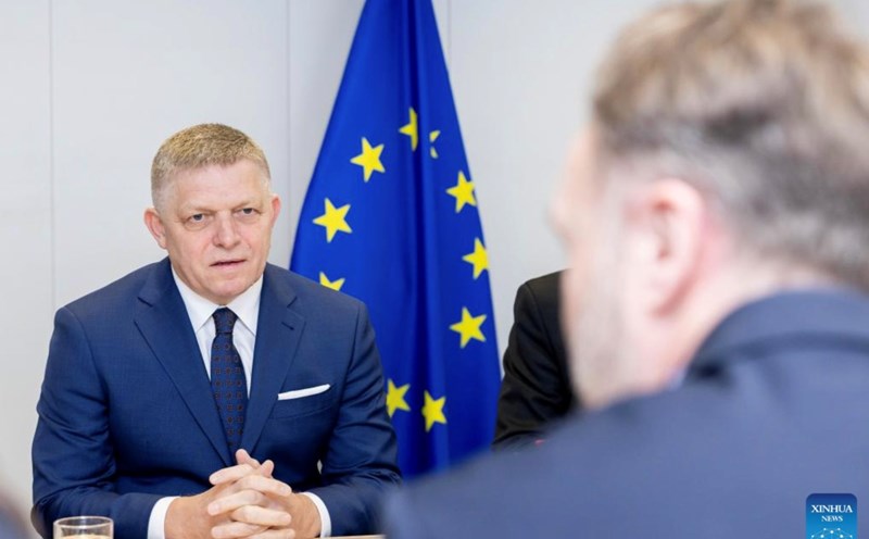 Slovakian Prime Minister Robert Fico shared that Slovakia will be hit hardest when the EU stops importing Russian gas. Photo: Xinhua