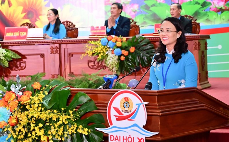 Comrade Le Thi Suong Mai is the President of the Can Tho City Labor Federation, from July 1, 2025. Photo: Dat Phan
