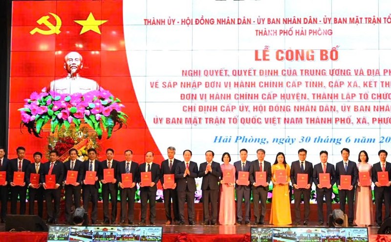 Hai Phong City has issued regulations on the work of embankment in 114 communes, towns and cities. Photo: Hai Phong Portal