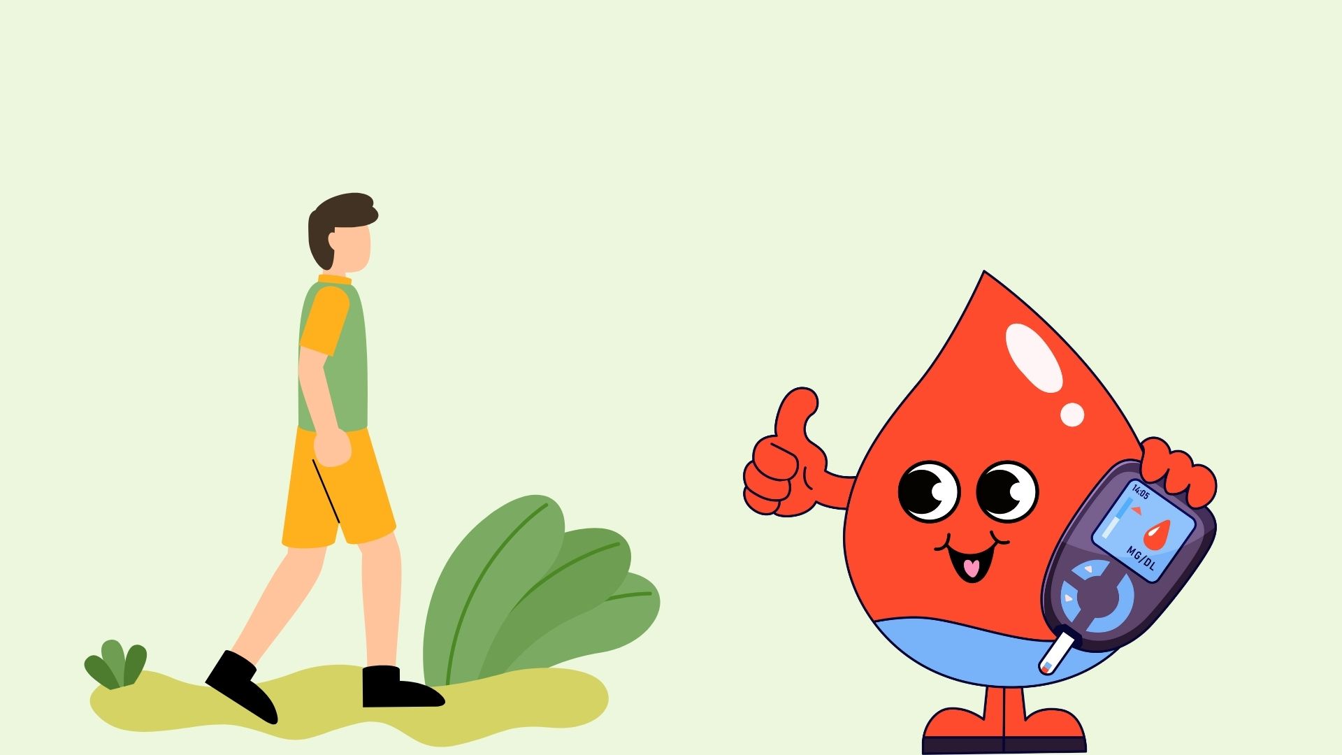 血糖値を効果的にコントロールするのに役立つウォーキング計画を教えます。イラスト:ミン・チャウ