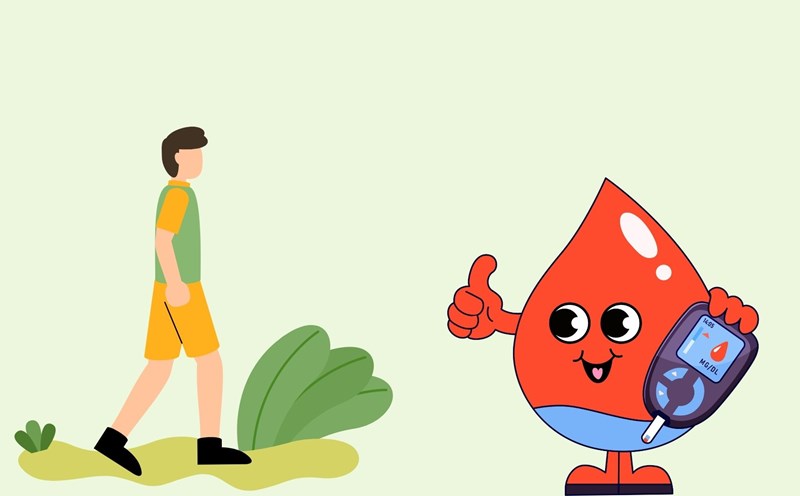 Tips for walking plans to help control blood sugar effectively. Graphics: Minh Chau