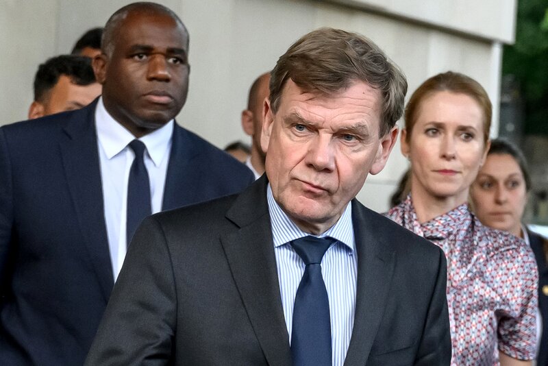 El ministro de Relaciones Exteriores aleman, Johann Wadephul, vino a Ucrania para discutir el plan de ayuda. Foto: AFP