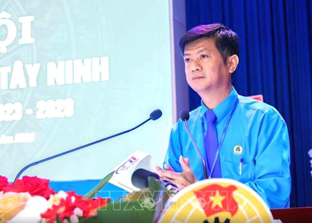 Comrade Tran Le Duy is the Chairman of the Tay Ninh Provincial Federation of Labor from July 1, 2025. Photo: Giang Phuong (VNA)