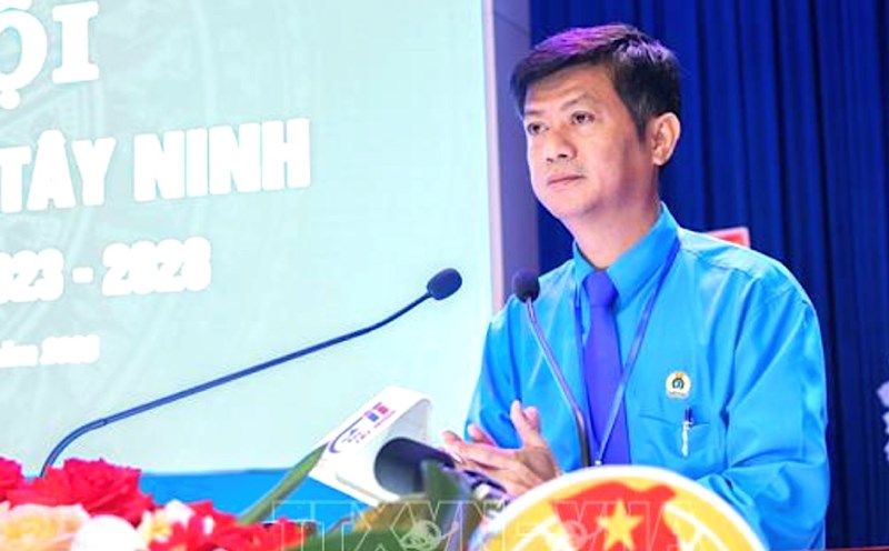 Comrade Tran Le Duy is the Chairman of the Tay Ninh Provincial Federation of Labor from July 1, 2025. Photo: Giang Phuong (VNA)
