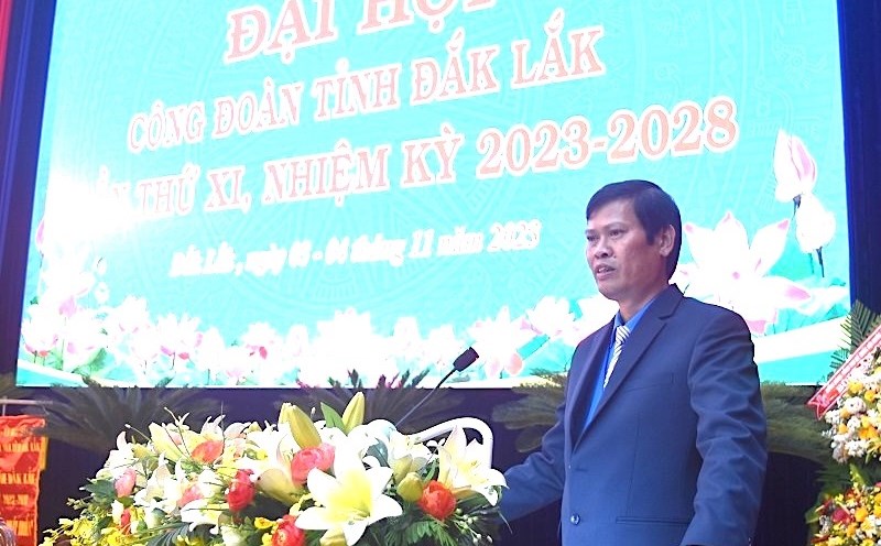 Comrade Le Van Thanh is the Chairman of the Dak Lak Provincial Federation of Labor from July 1, 2025. Photo: Bao Trung