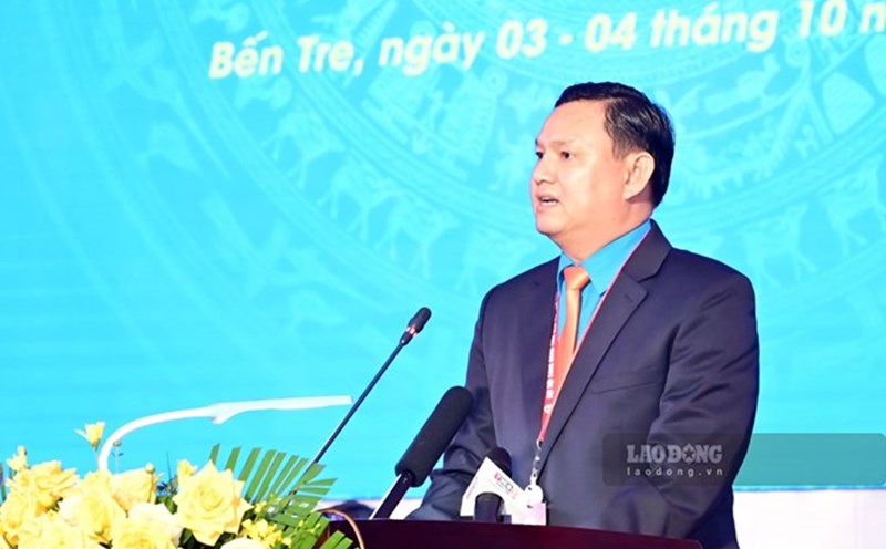 Comrade Nguyen Phuc Linh is the Chairman of the Vinh Long Provincial Federation of Labor from July 1, 2025. Photo: Dat Phan