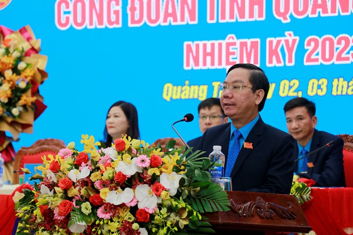 M. Nguyen The Lap est le president de la Federation du travail de Quang Tri a partir de 1,7.2025. Photo: Hung tho