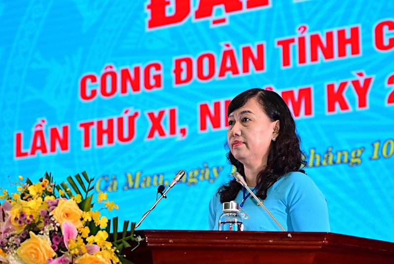 Comrade Huynh Ut Muoi is the Chairman of the Ca Mau Provincial Federation of Labor from July 1, 2025. Photo: Dat Phan