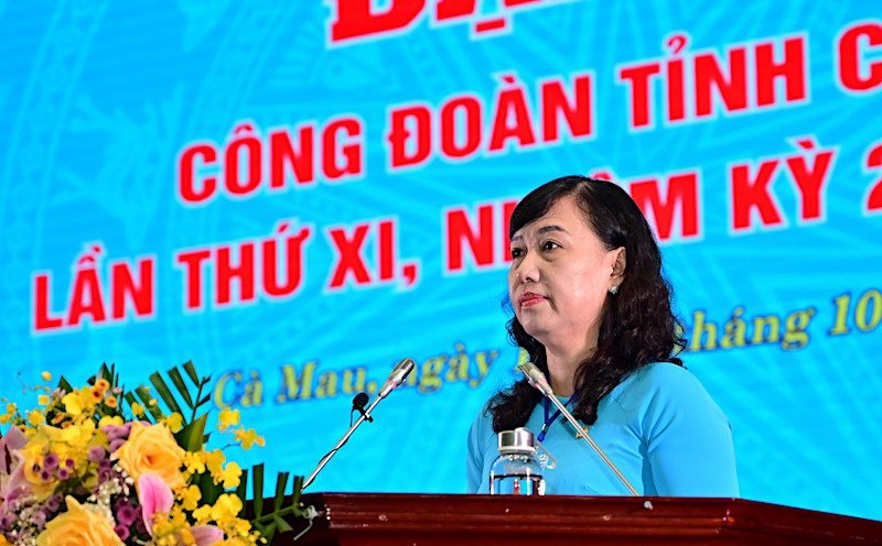Comrade Huynh Ut Muoi is the Chairman of the Ca Mau Provincial Federation of Labor from July 1, 2025. Photo: Dat Phan