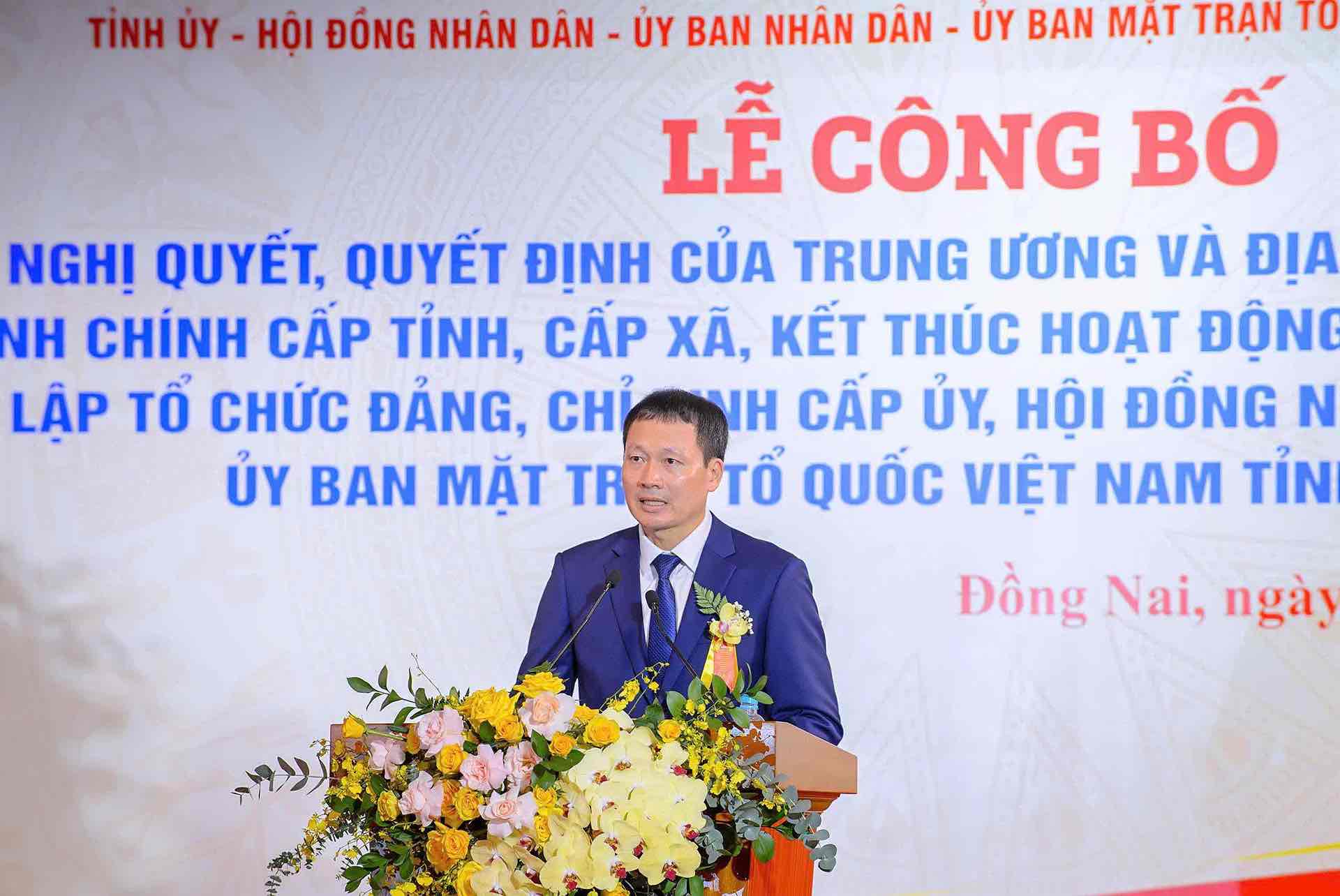 Ong Vu Hong Van, Bi thu Tinh uy Dong Nai. Anh: HAC