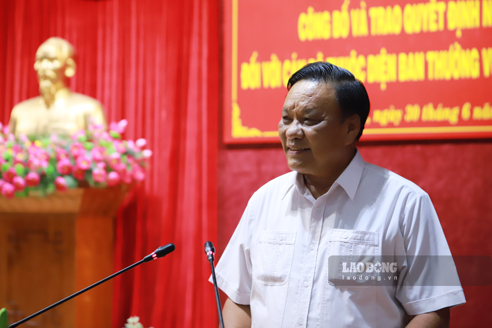 Standing Deputy Secretary of the Provincial Party Committee, Head of the National Assembly Delegation of Binh Dinh Province (old) Le Kim Toan. Photo: Hoai Phuong