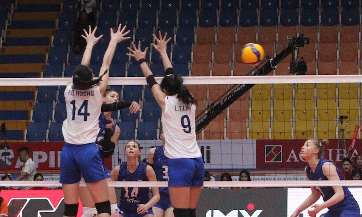 Tuyen bong chuyen nu U21 Viet Nam choi no luc. Anh: Tri Lam