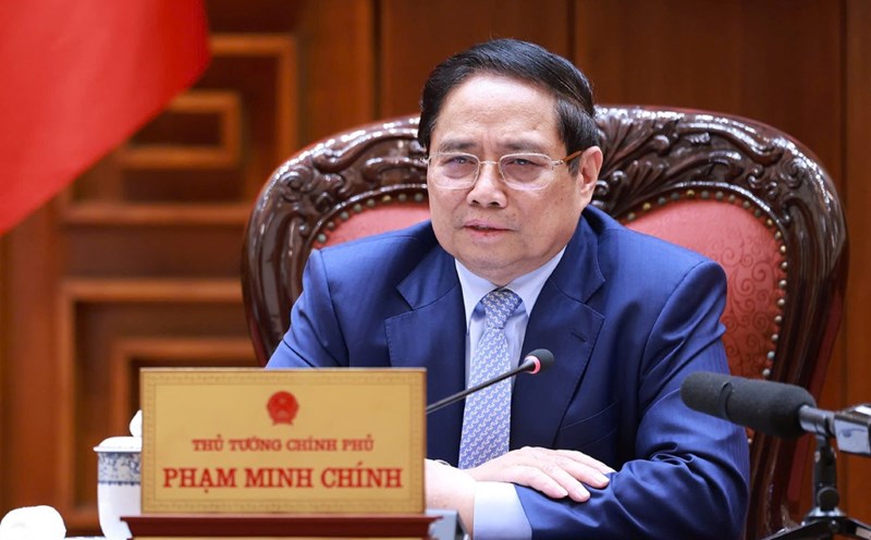 Politburo member and Prime Minister Pham Minh Chinh decided to establish a Government Steering Committee on administrative procedure reform and decentralization and delegation of authority. Photo: Nhat Bac