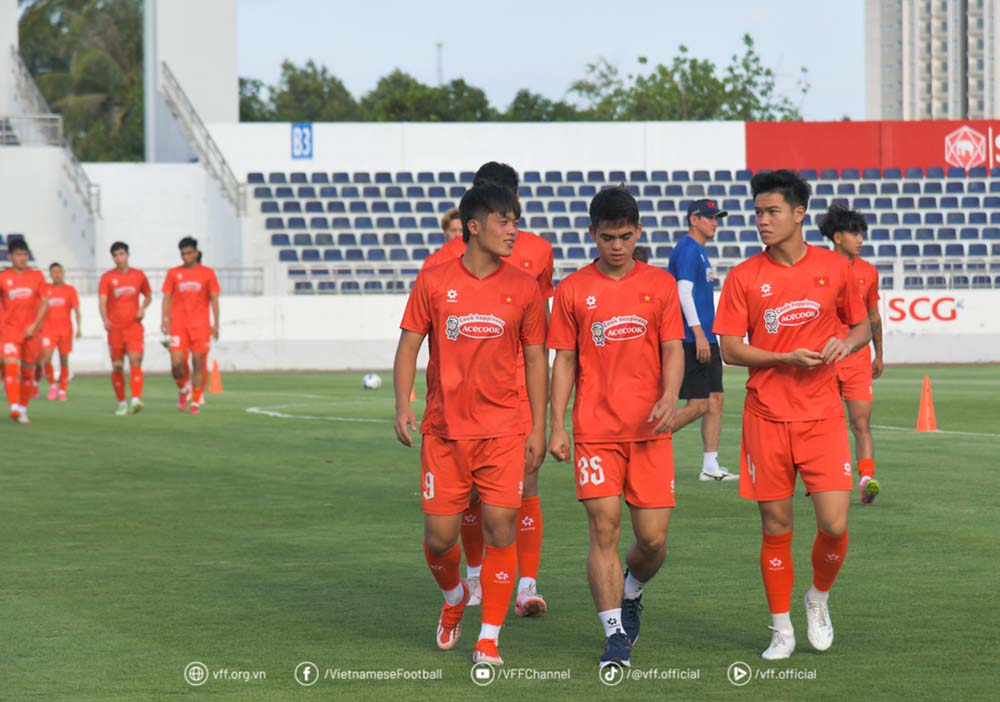 U22 Viet Nam chua co du quan so manh nhat. Anh: VFF