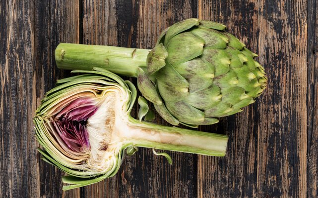 Desintoxicacion de alcachofa y higado. Foto: thuy duong