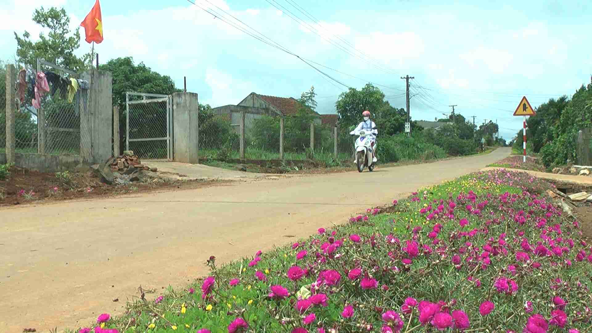 Co so ha tang, duong sa o xa Xuan Phu thong thoang, de di chuyen. Anh: Bao Trung