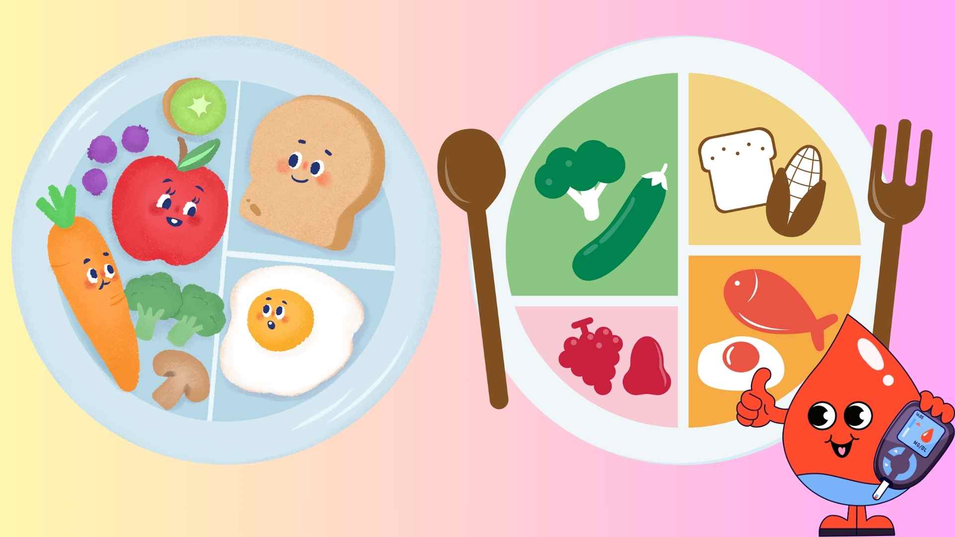 Eating properly helps control diabetes well. Graphics: Ha May