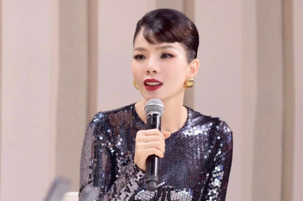 Le Quyen trong chuong trinh Chi dep dap gio. Anh: Nha san xuat