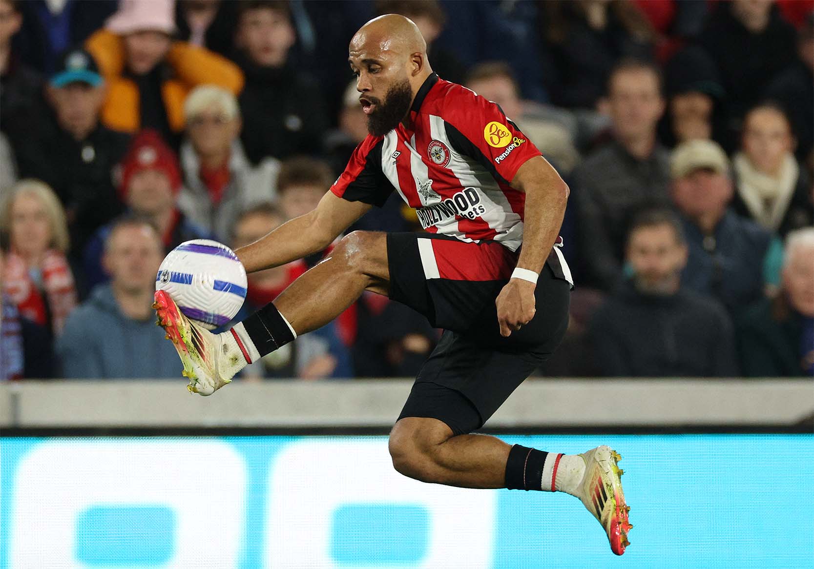 Bryan Mbeumo fue uno de los mejores huelguistas de la Premier League la temporada pasada. Foto: AFP