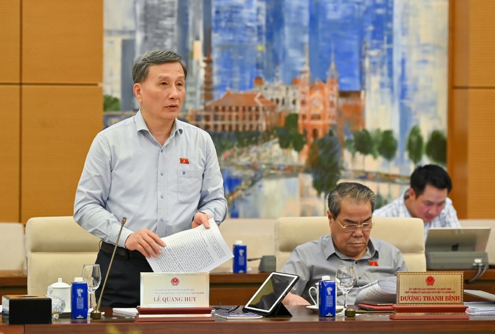 Chu nhiem Uy ban Khoa hoc, Cong nghe va Moi truong Le Quang Huy. Anh: Pham Dong