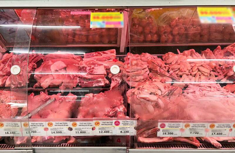 meat products of CP Vietnam Company are sold at large retail systems in Ho Chi Minh City. Photo: Ha May