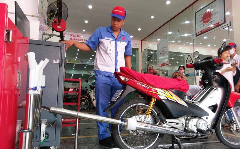 Concerns about congestion and failure of the match when conducting motorbike emission inspection