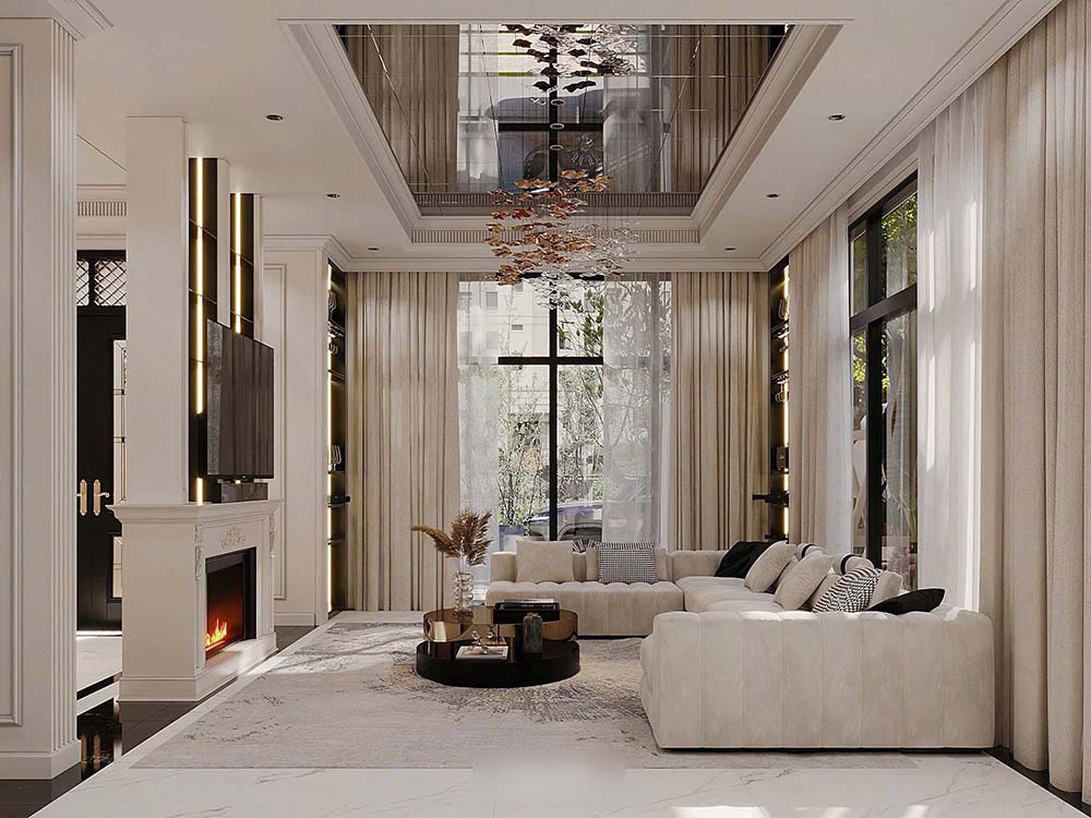 Espacio lujoso dentro de la mansion de Thanh Chung. Foto: personaje proporcionado