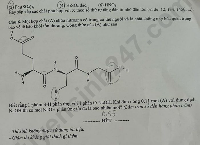 De thi thu tot nghiep THPT 2025 lan 1 mon Hoa - So GDDT Binh Phuoc. Anh: Tuyensinh247