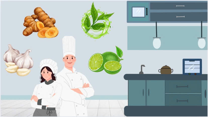 liver-cooling foods available in the kitchen