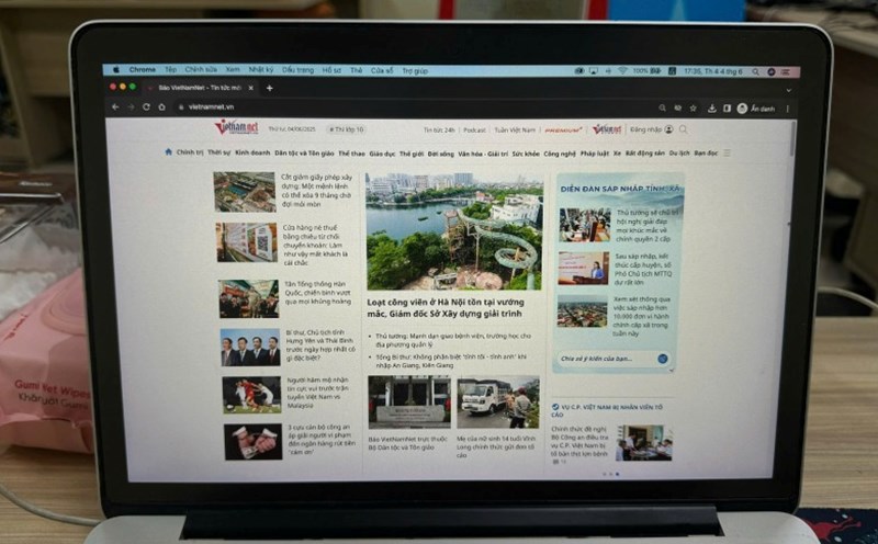 VietNamNet Newspaper under the Ministry of Ethnic Minorities and Religions. Photo: Cao Nguyen