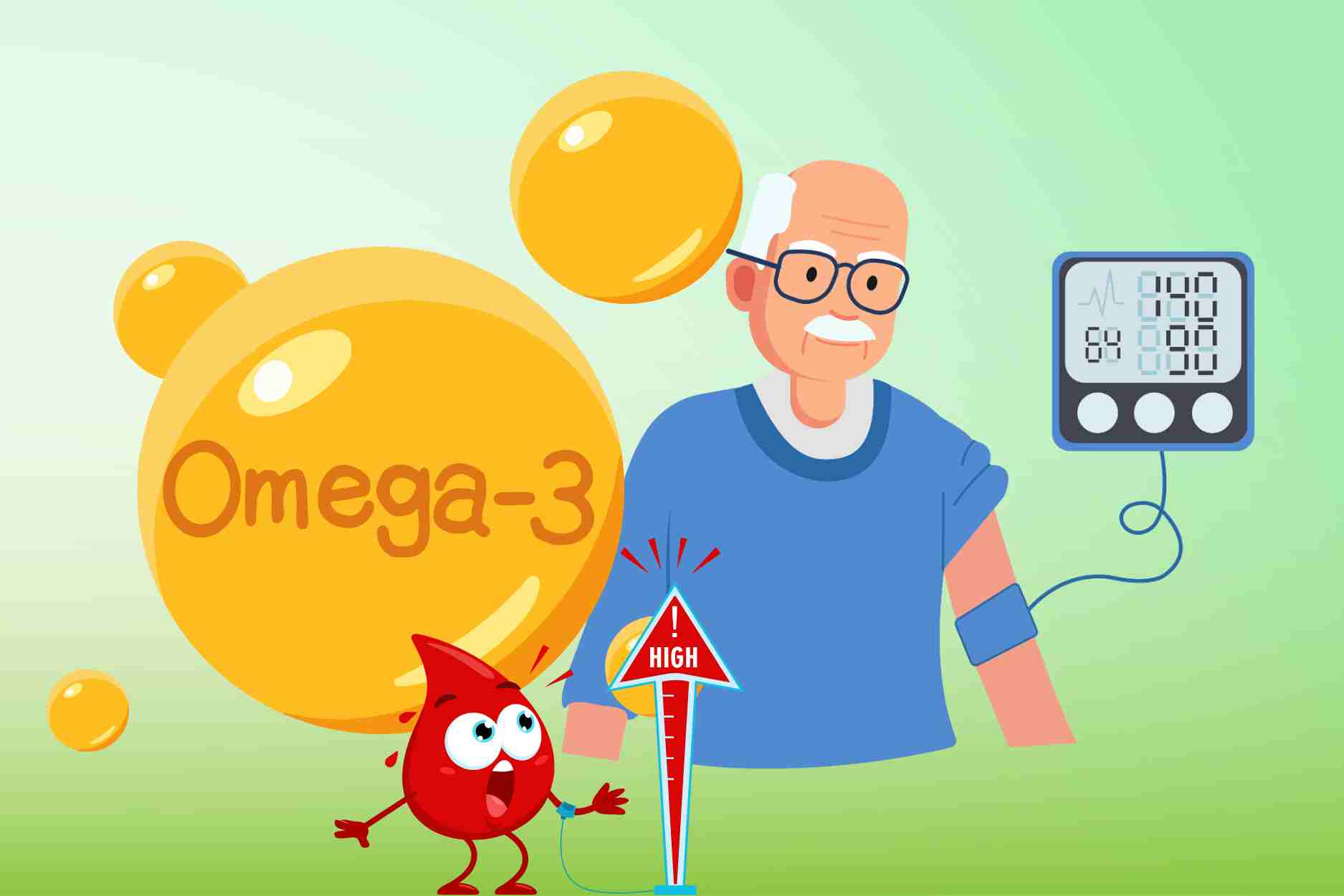 Tips for omega-3 intake ideal for people with high blood pressure. Graphics: Dinh Dinh