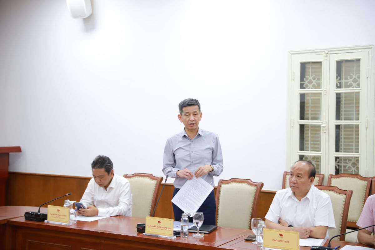 Cuc truong Cuc TDTT Viet Nam Nguyen Danh Hoang Viet phat bieu tai Hoi nghi
