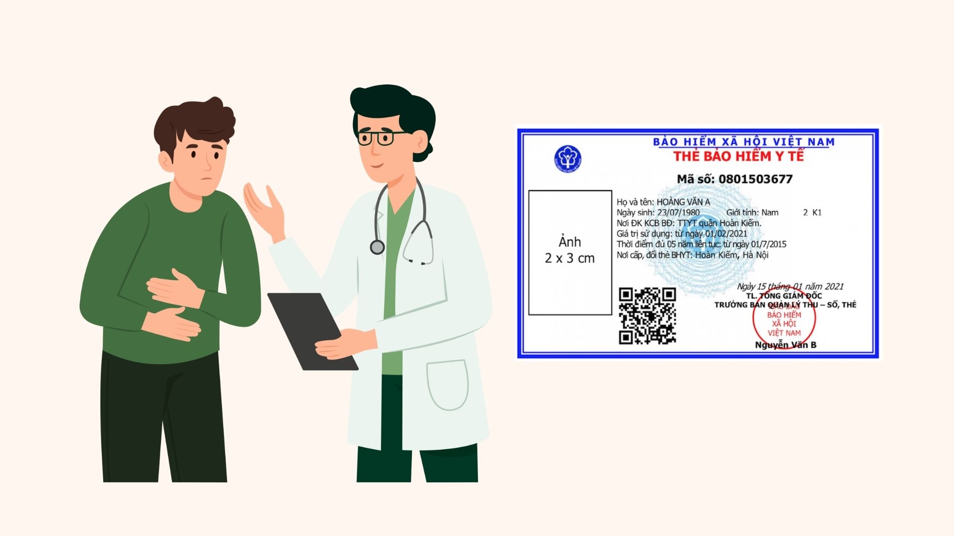 Guidelines for implementing health insurance examination and treatment in the Ministry of National Defense. Graphics: Linh Dan