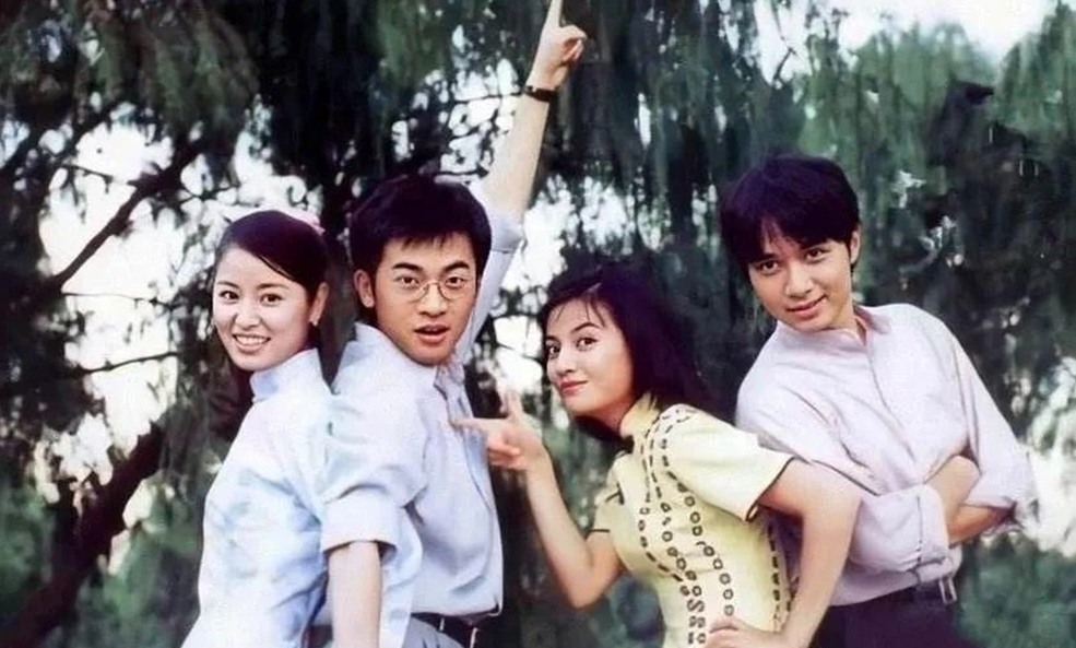 Lam Tam Nhu, a Huu Bang, Co Cu Co, Trieu Vy en la pelicula "New River separado". Foto: Productor de peliculas