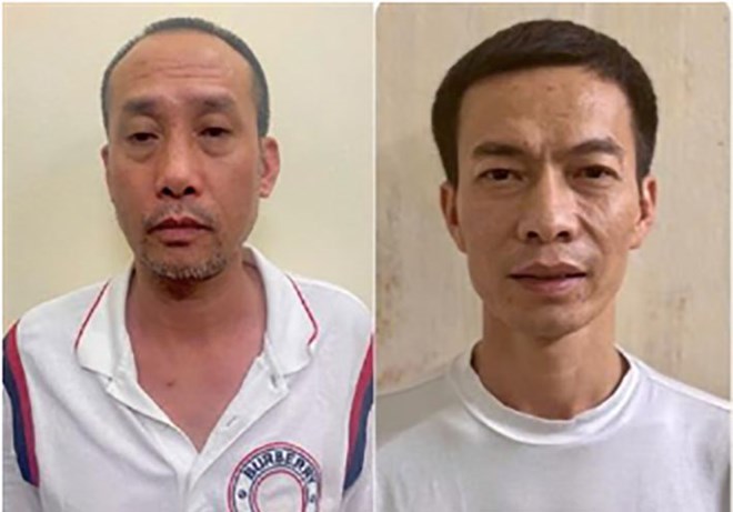 Bị can Nguyễn Anh Tuấn và Trịnh Văn Tuấn (từ trái qua). Ảnh: Bộ Công an