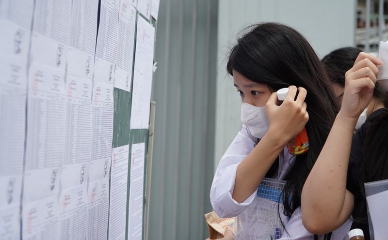 Candidates taking the 2024 graduation exam. Photo: Van Trang
