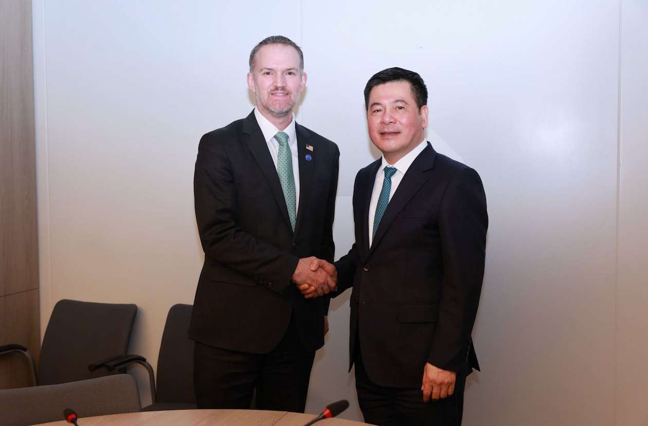 Los dos ministros se comprometieron a continuar coordinando estrechamente y listos para realizar muchos intercambios ministeriales. Foto: Ministerio de Industria y Comercio