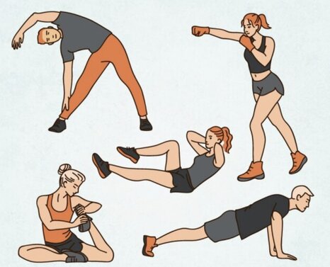 HIIT exercises help burn belly fat effectively. Graphics: Thuy Duong